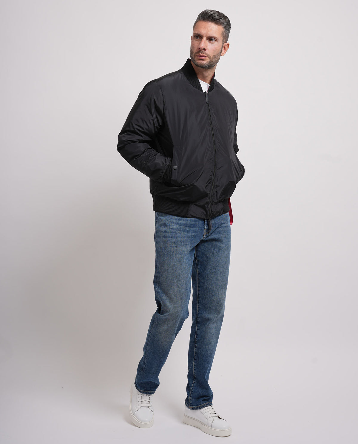 Giubbotto uomo After Label con logo 
