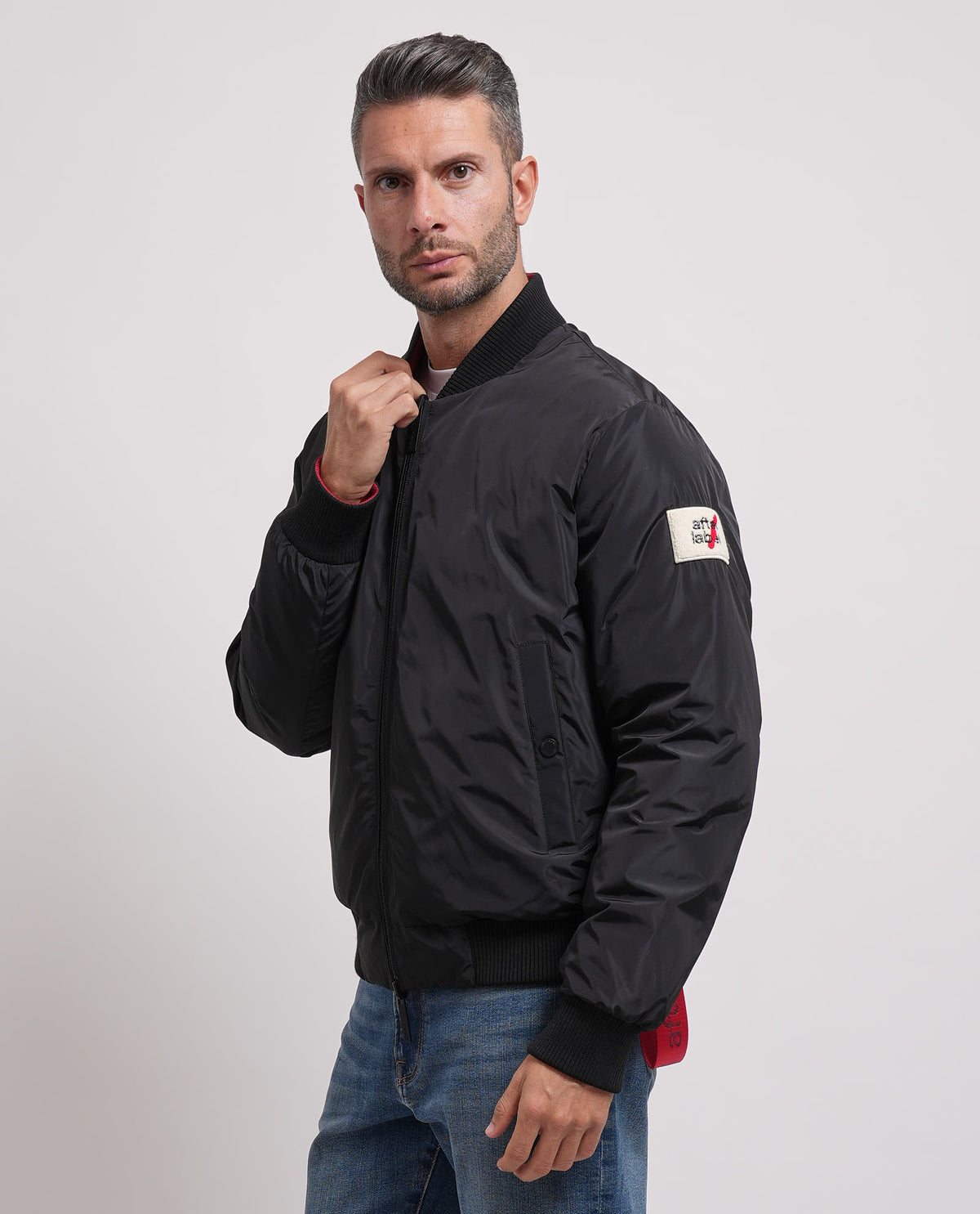 Giubbotto uomo After Label con logo 
