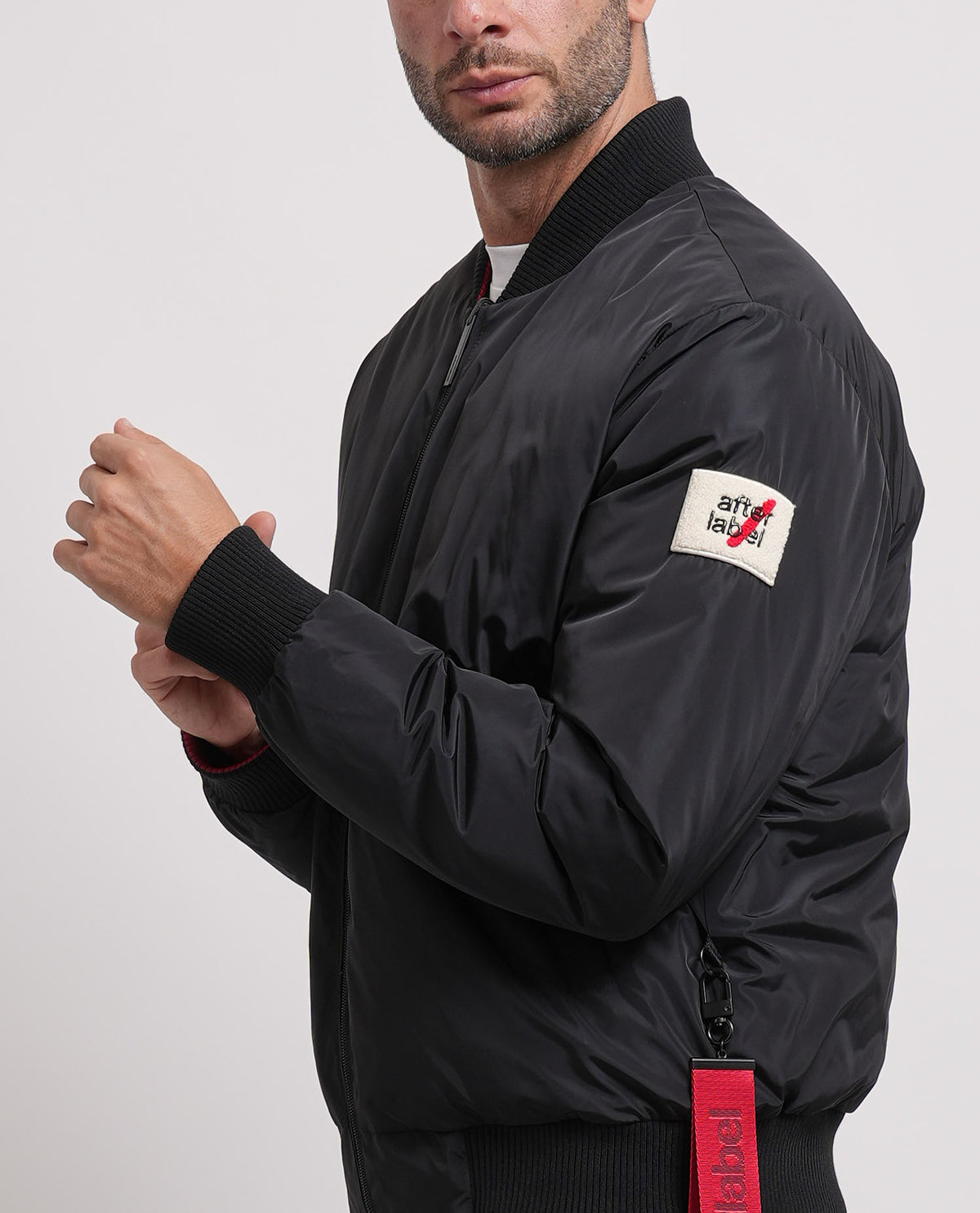 Giubbotto uomo After Label con logo 