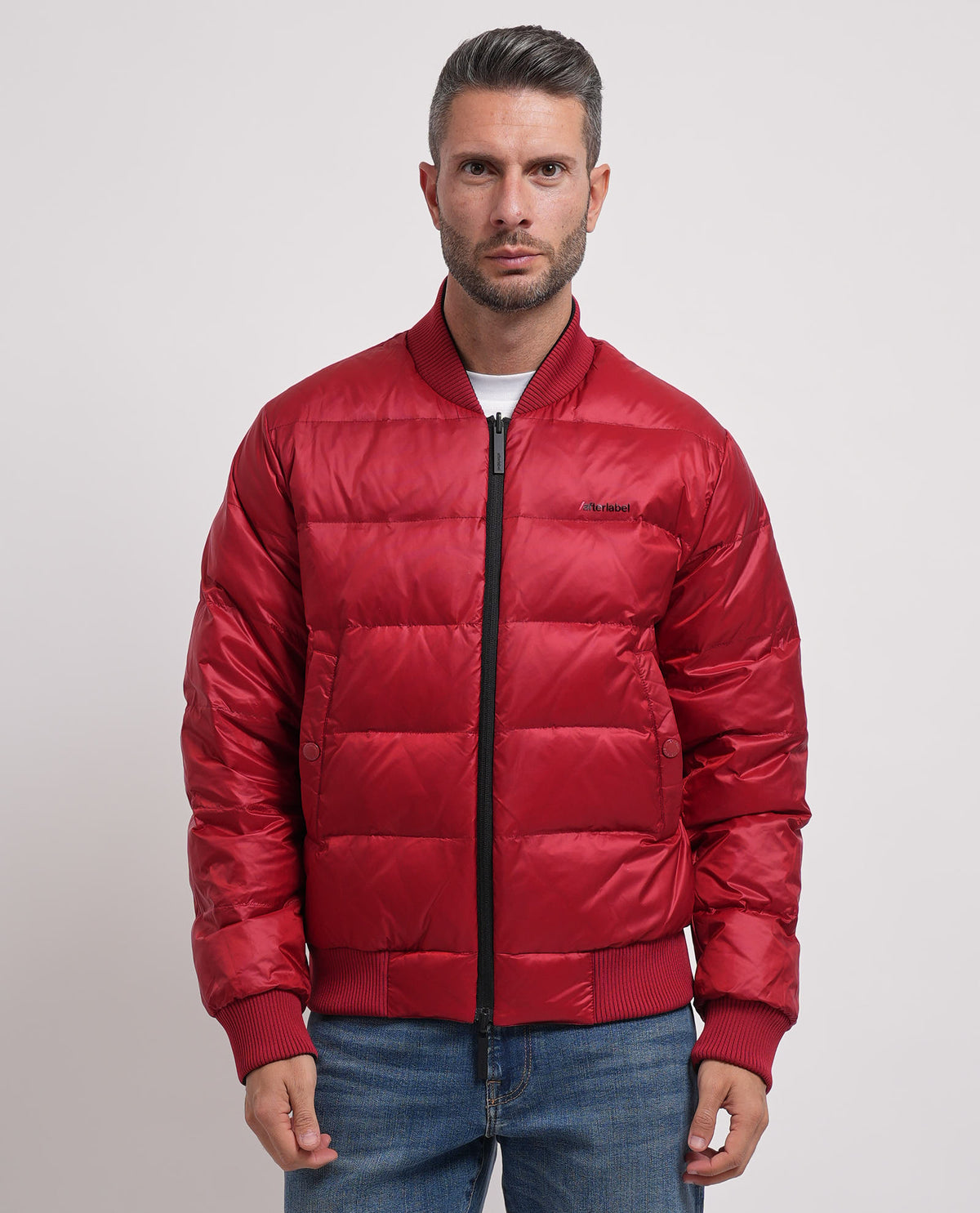 Giubbotto uomo After Label con logo 