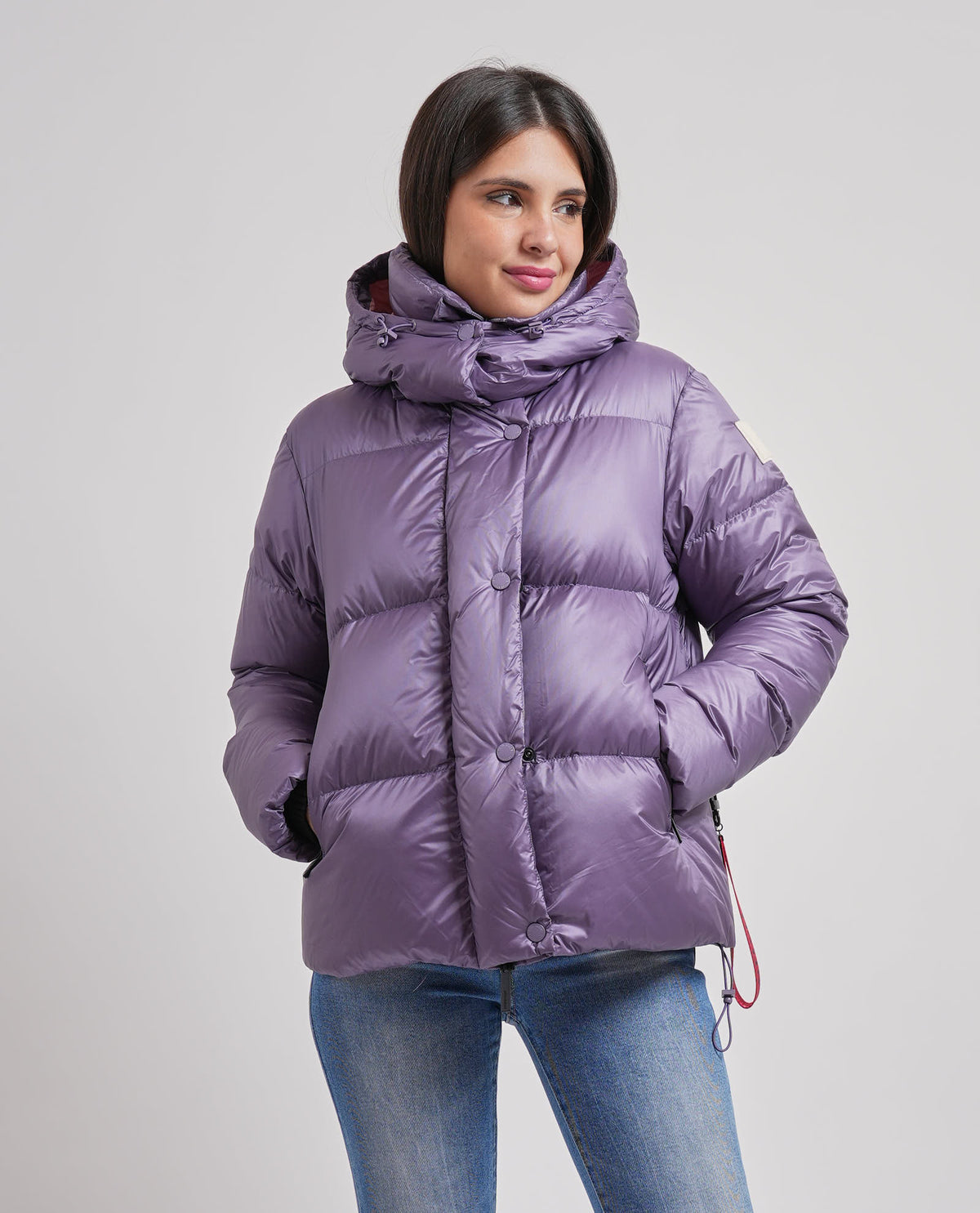 Giubbotto donna Afterlabel Kipnuk in nylon lucido 