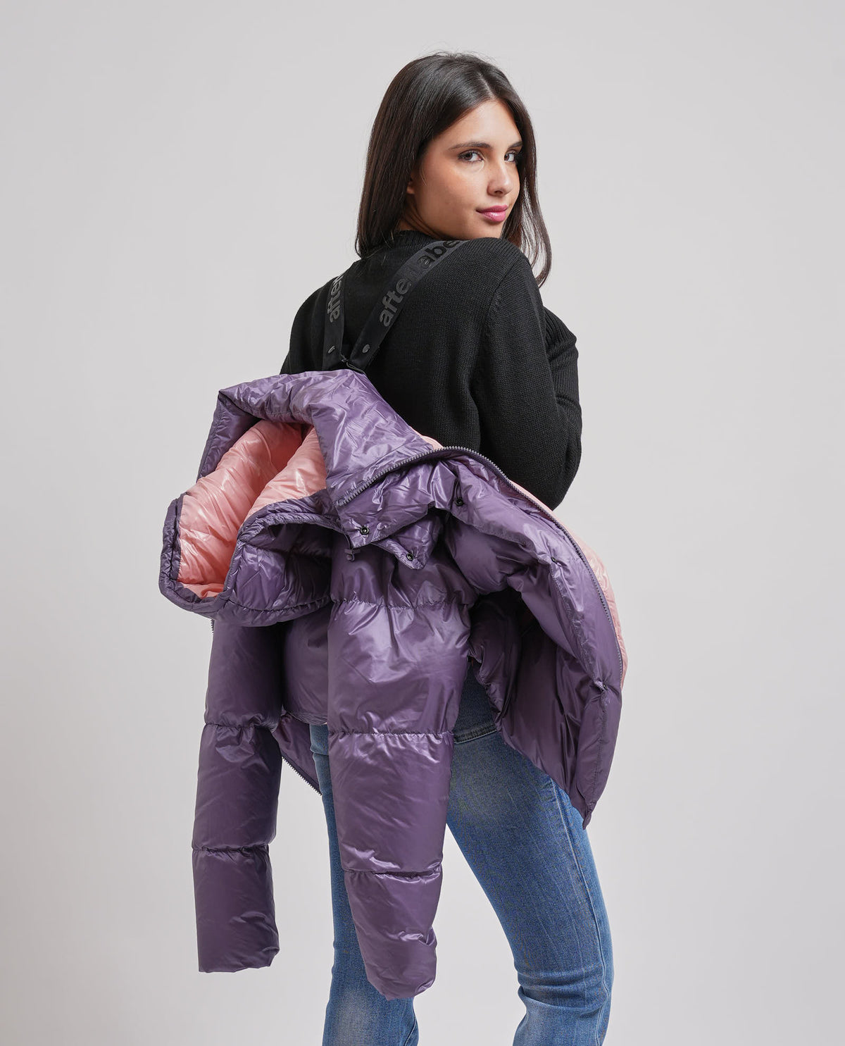 Giubbotto donna Afterlabel Kipnuk in nylon lucido 
