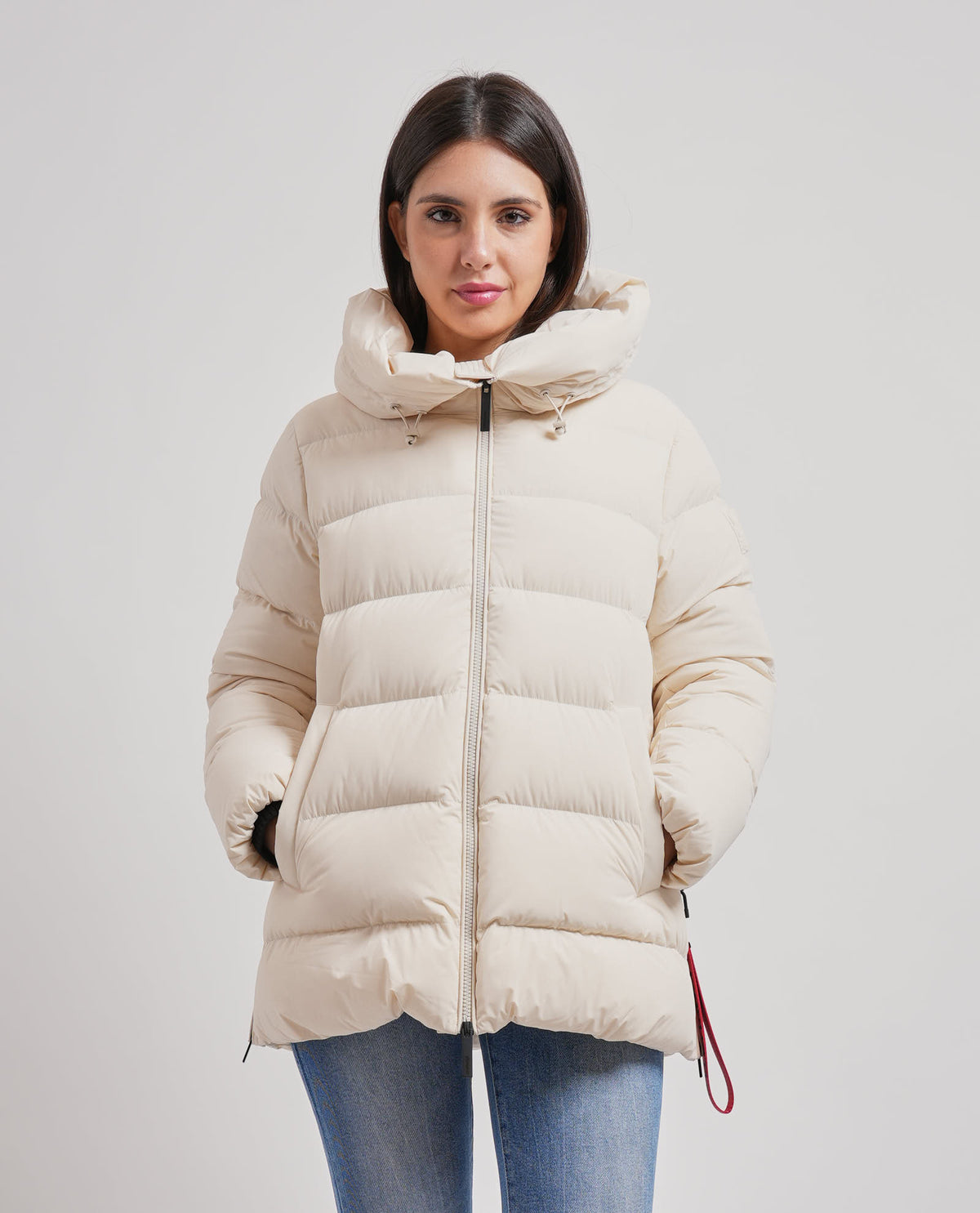 Giubbotto donna After Label con cappuccio 