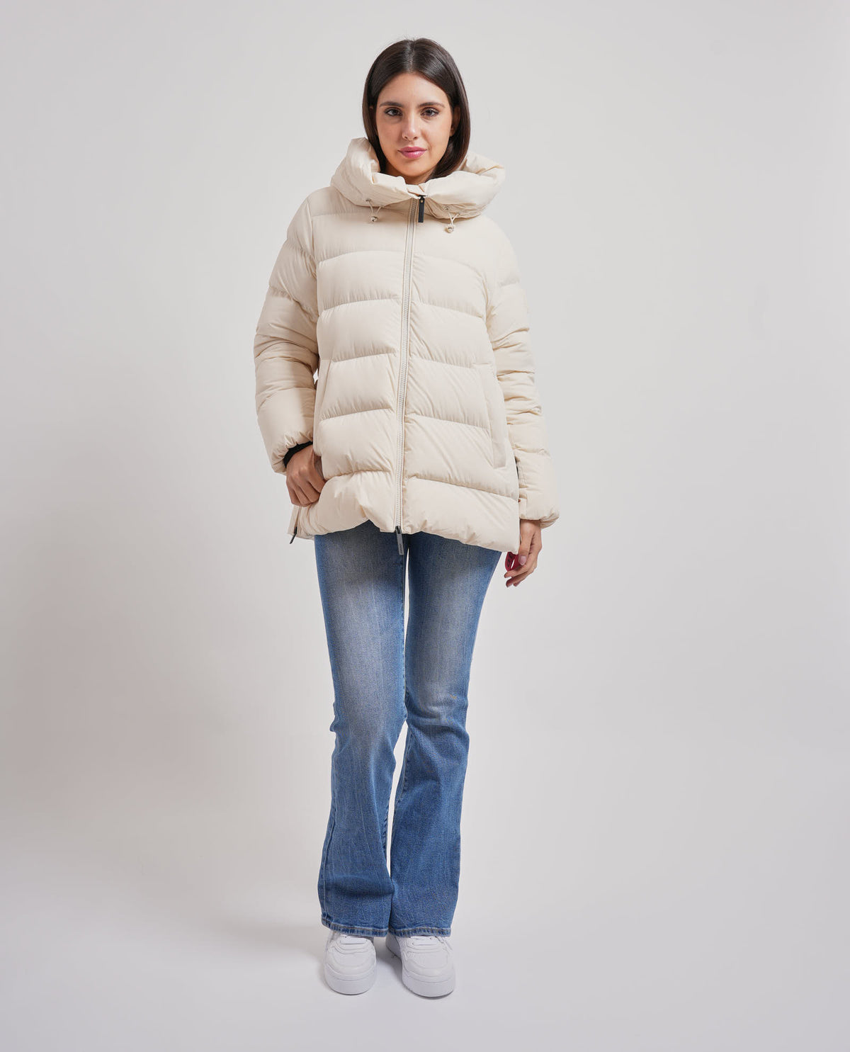 Giubbotto donna After Label con cappuccio 