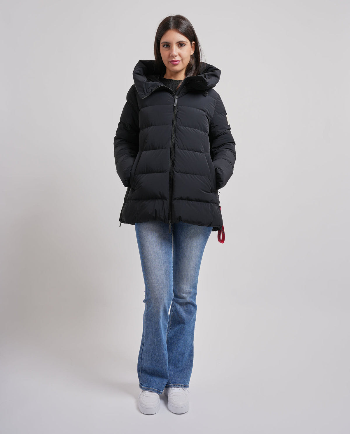 Giubbotto donna After Label con cappuccio 