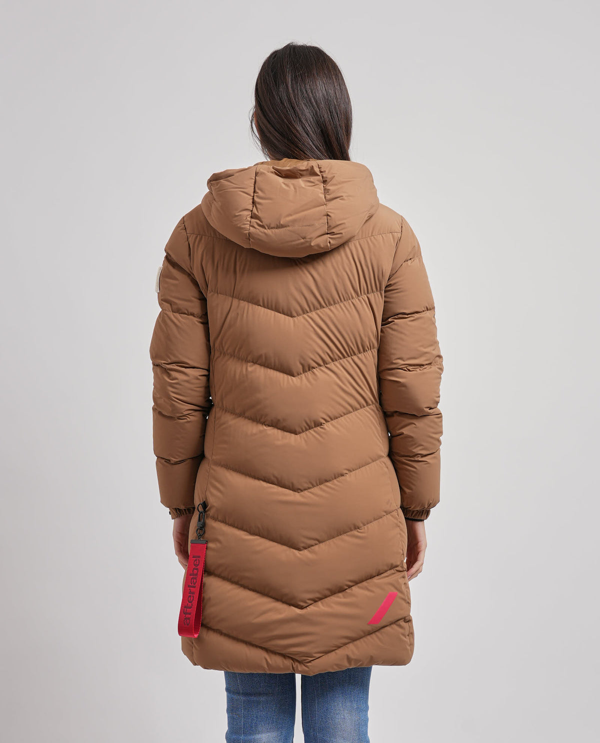 Giubbotto lungo trapuntato After Label donna 