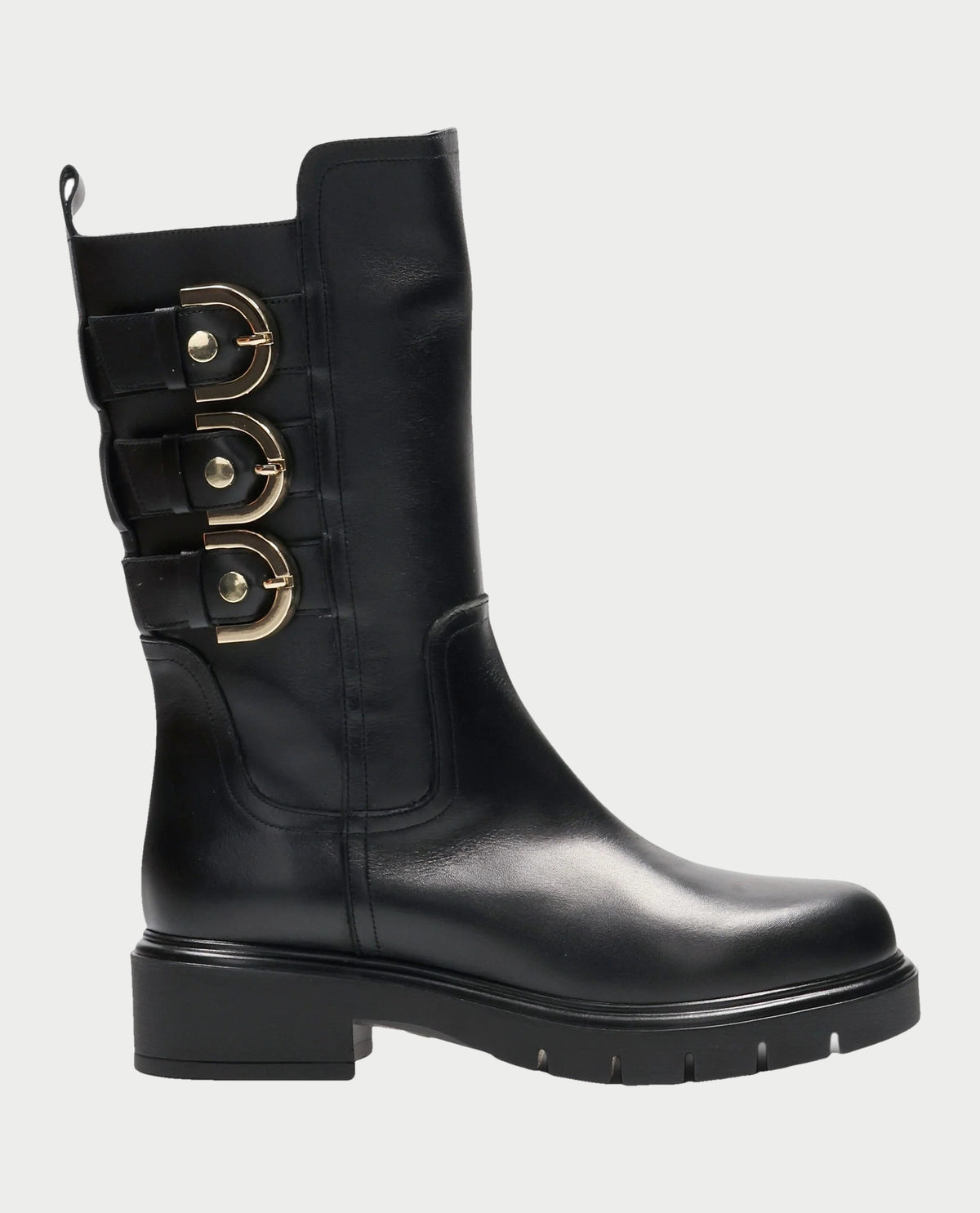 Stivali in pelle Albano con zip laterale 