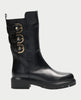 Albano leather boots with side zip
