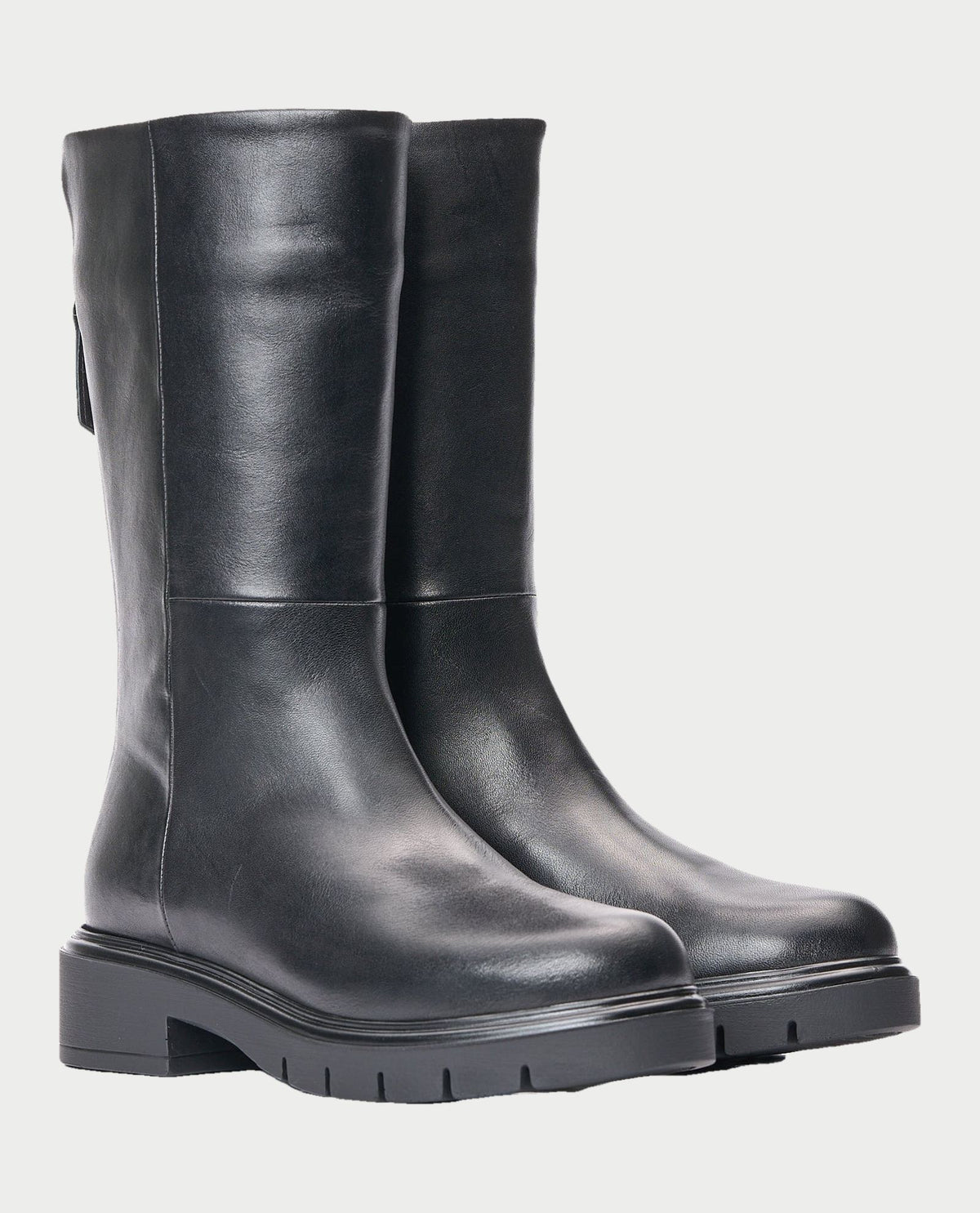 Stivali in pelle Albano con zip sul retro 