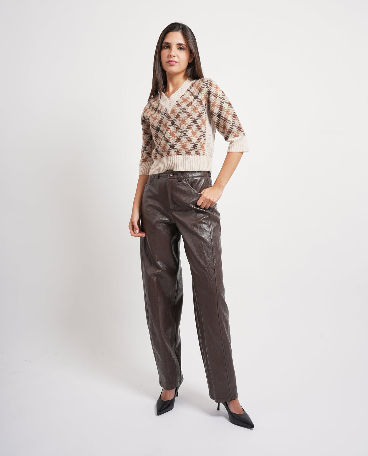 Maglione girocollo donna Annarita N 