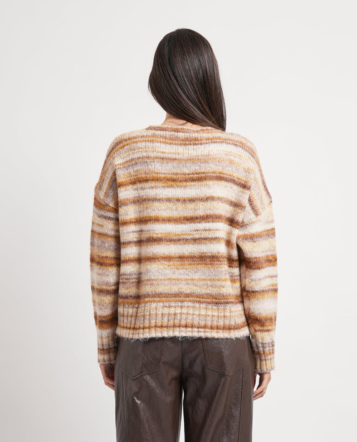 Maglione donna Annarita N con traforature 