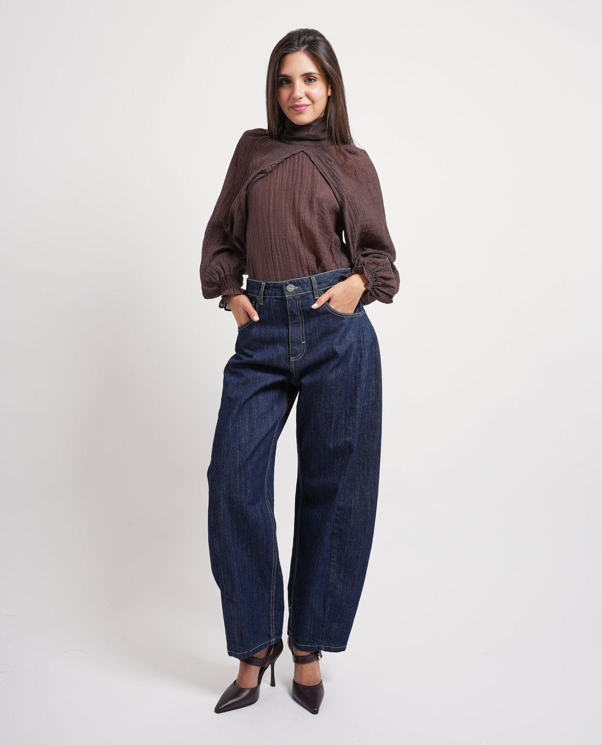 Jeans a gamba ampia Annarita N 