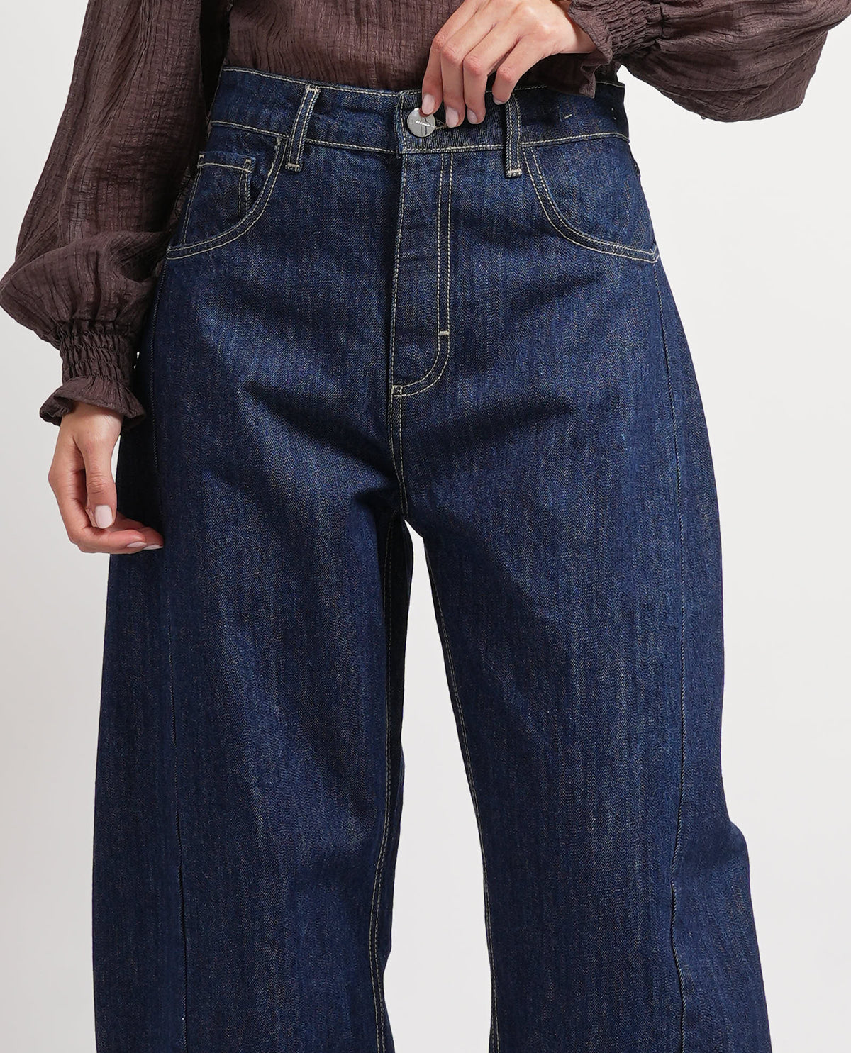 Jeans a gamba ampia Annarita N 