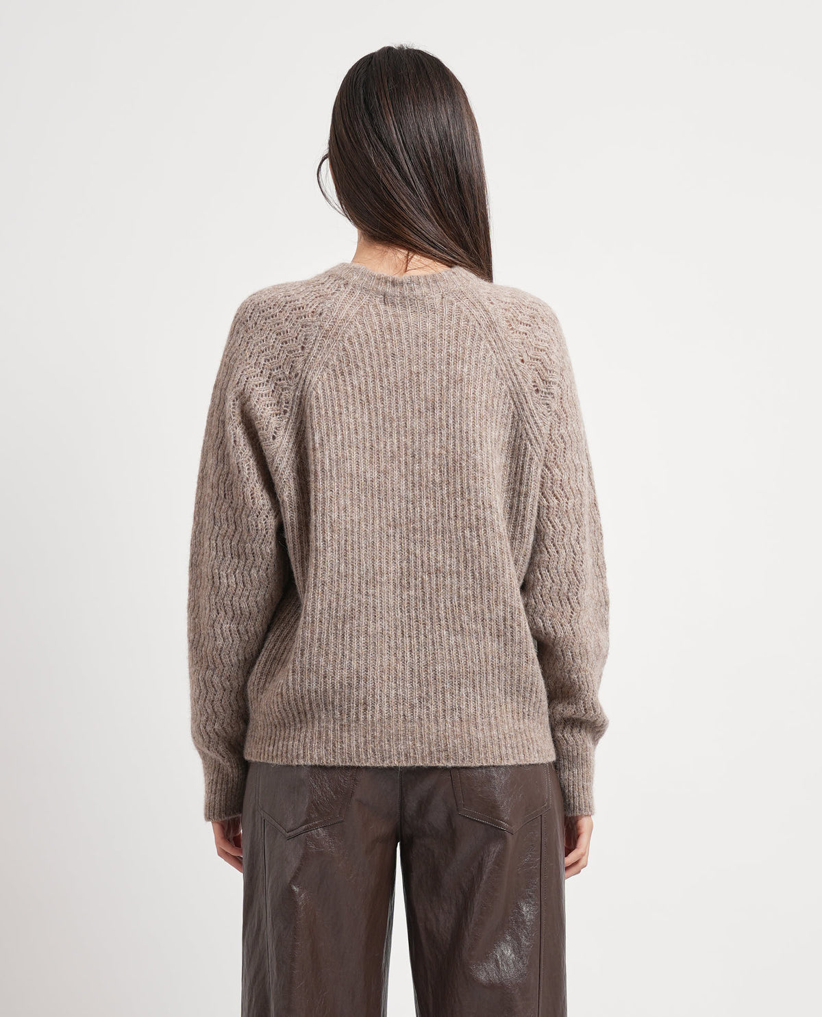 Maglione a V Annarita N e maniche corte 
