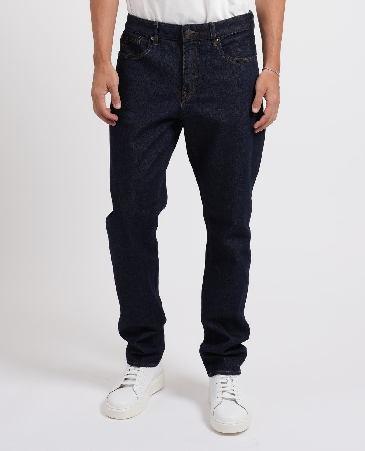 Jeans uomo AX 5 tasche in lavaggio scuro 