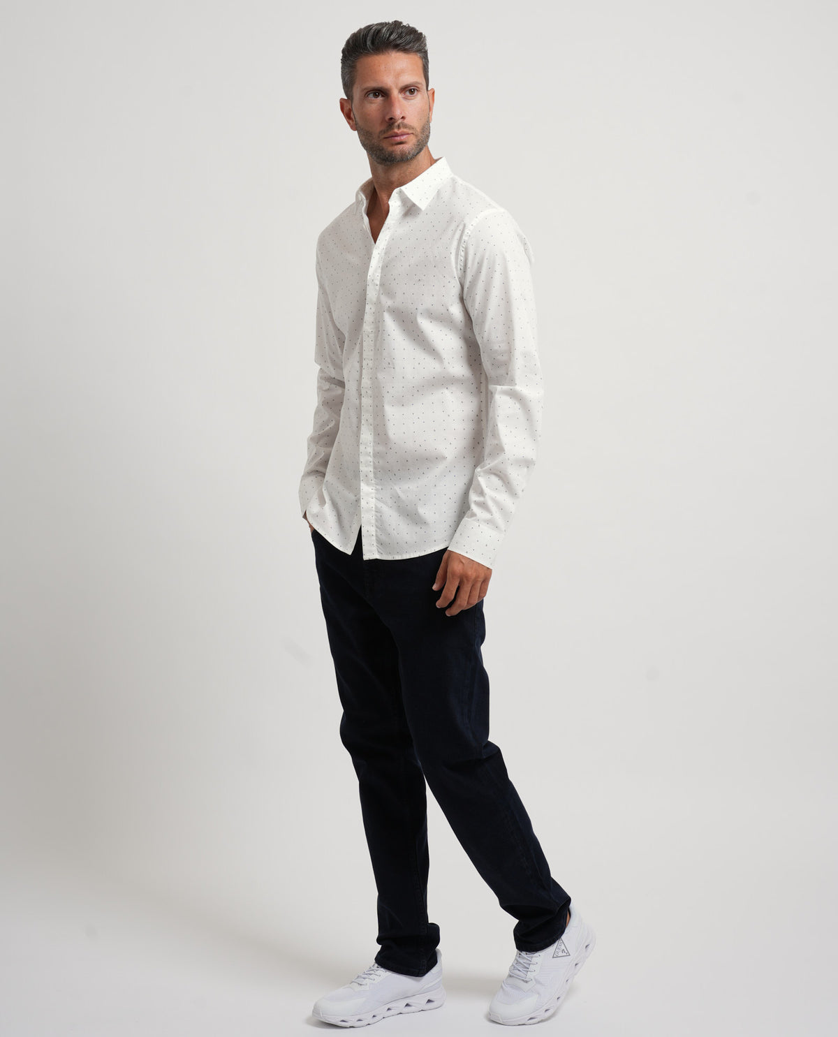 Camicia uomo Armani Exchange con motivo geometrico 