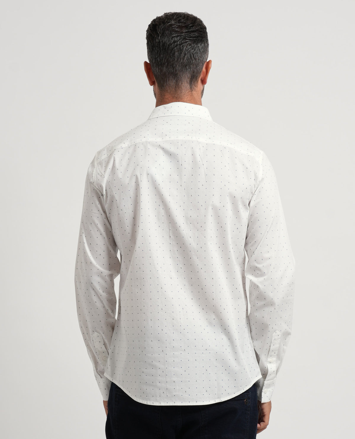 Camicia uomo Armani Exchange con motivo geometrico 