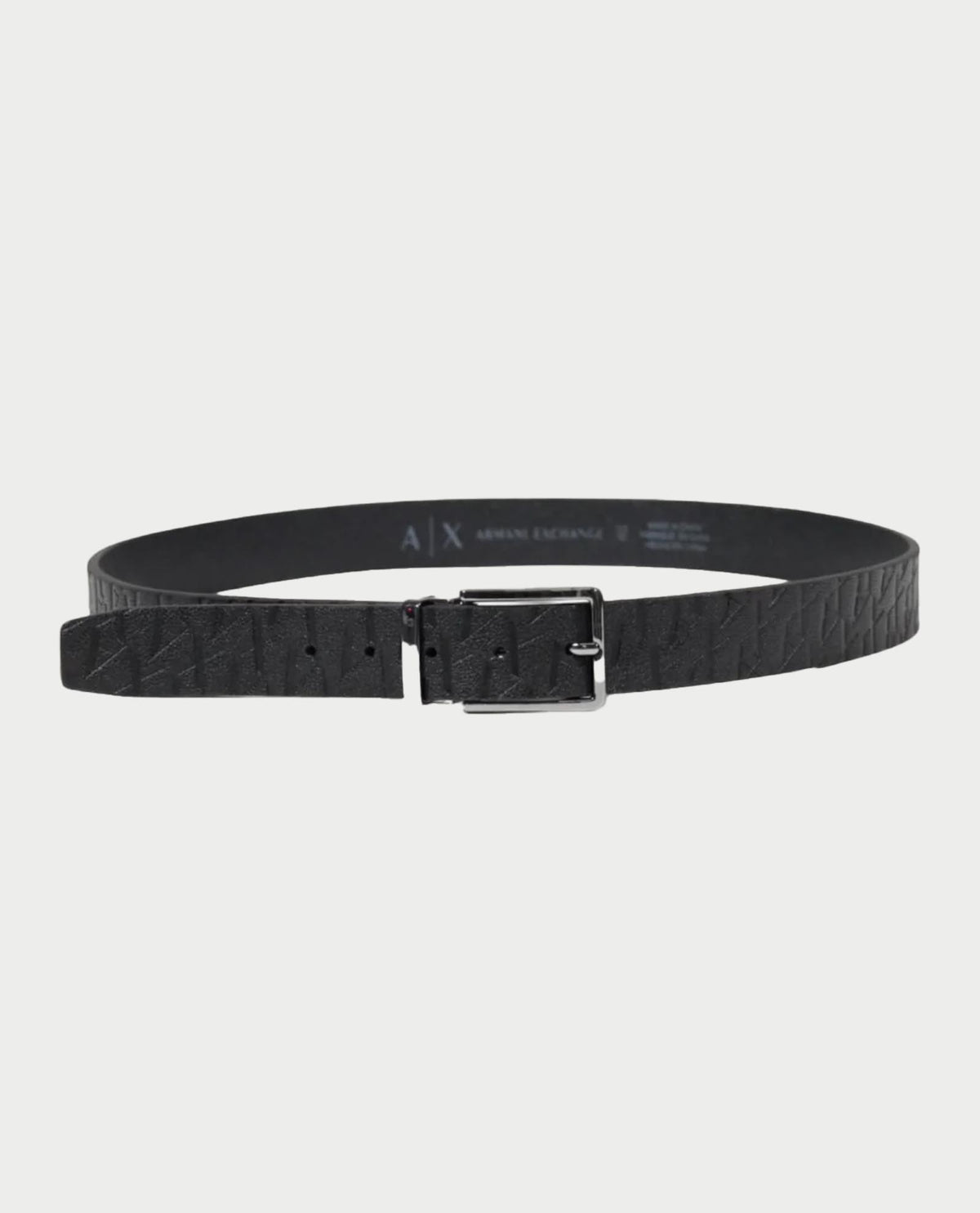 Cintura uomo AX con logo lettering all over 