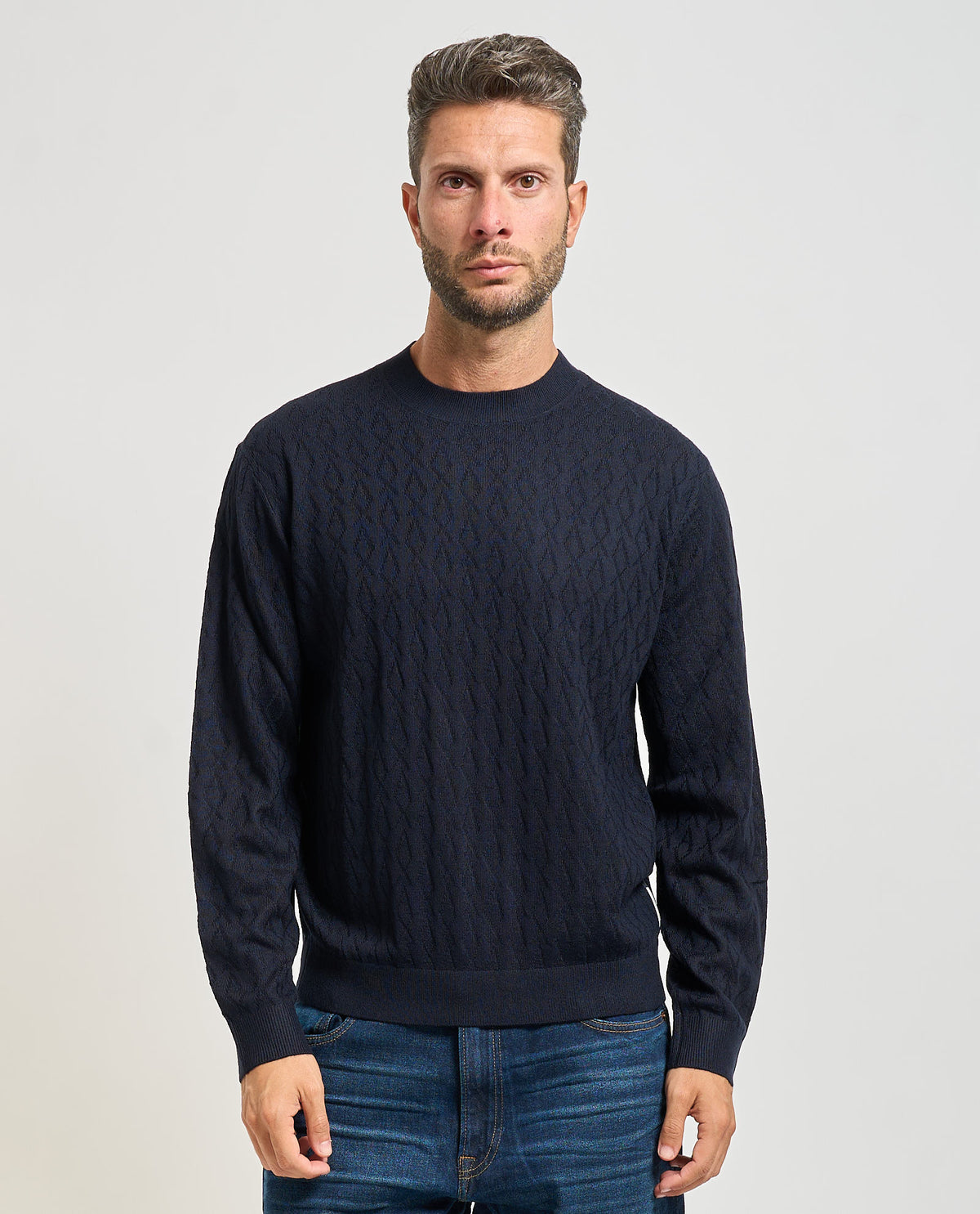 Maglione uomo Armani Exchange lavorazione a onde 
