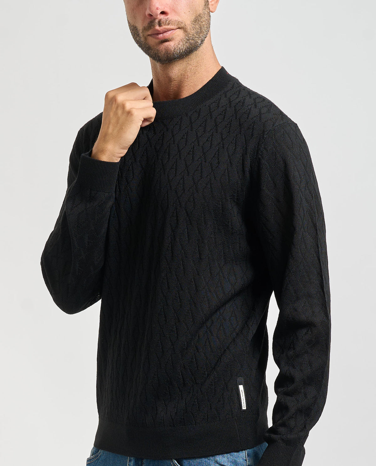 Maglione uomo Armani Exchange lavorazione a onde 