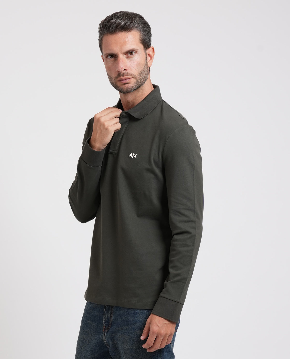Polo uomo AX a maniche lunghe 