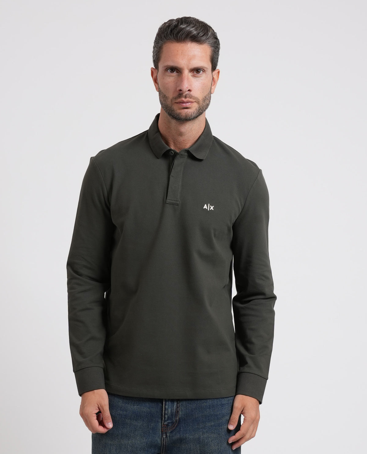 Polo uomo AX a maniche lunghe 