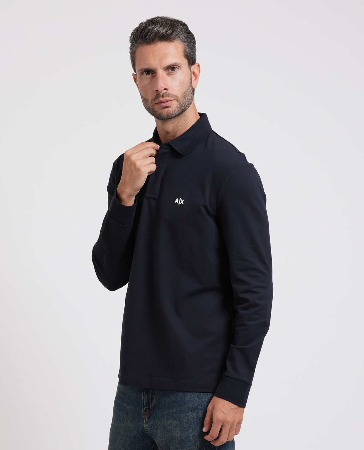 Polo uomo AX a maniche lunghe 