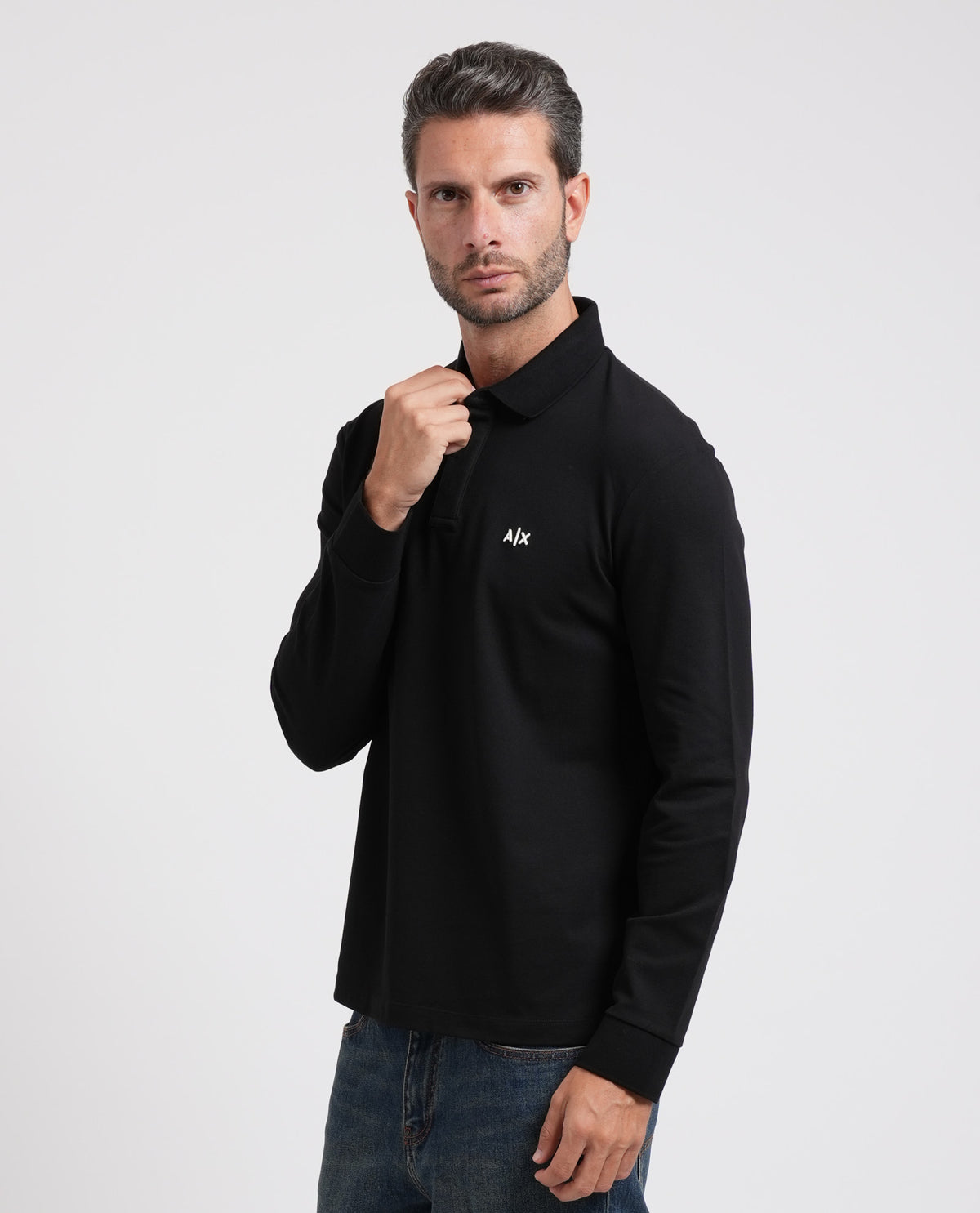 Polo uomo AX a maniche lunghe 