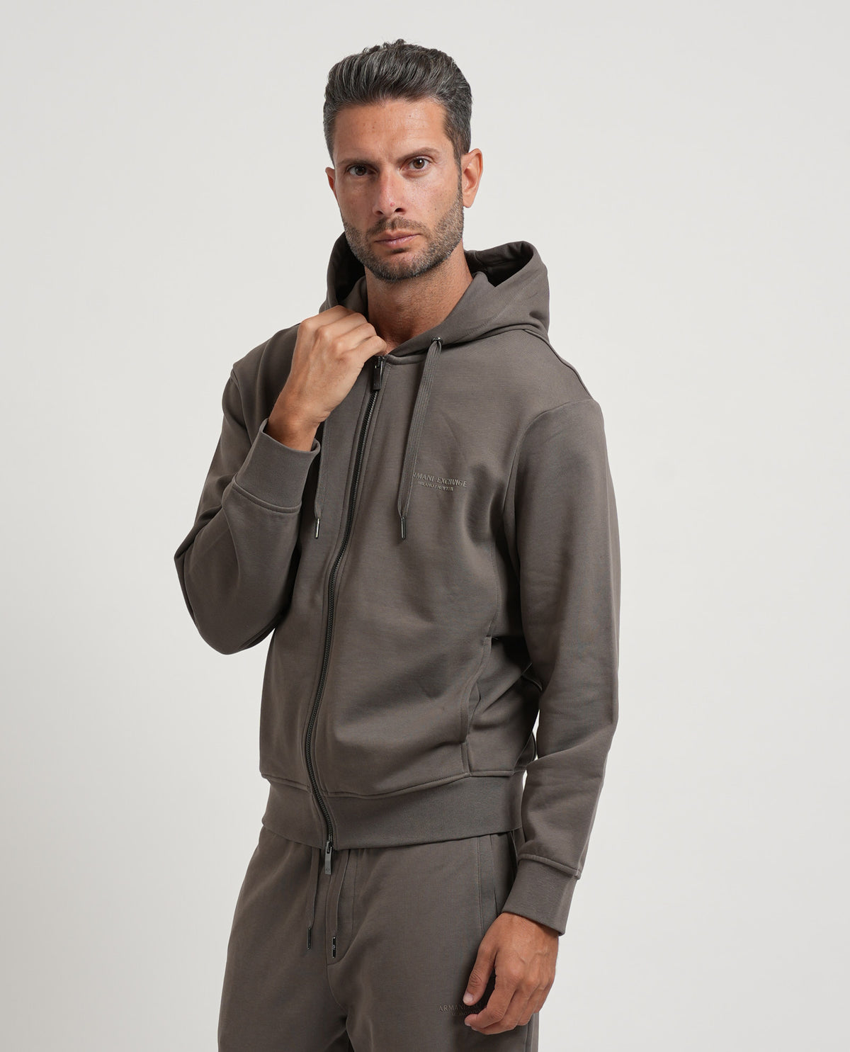 Felpa fullzip Armani Exchange uomo 