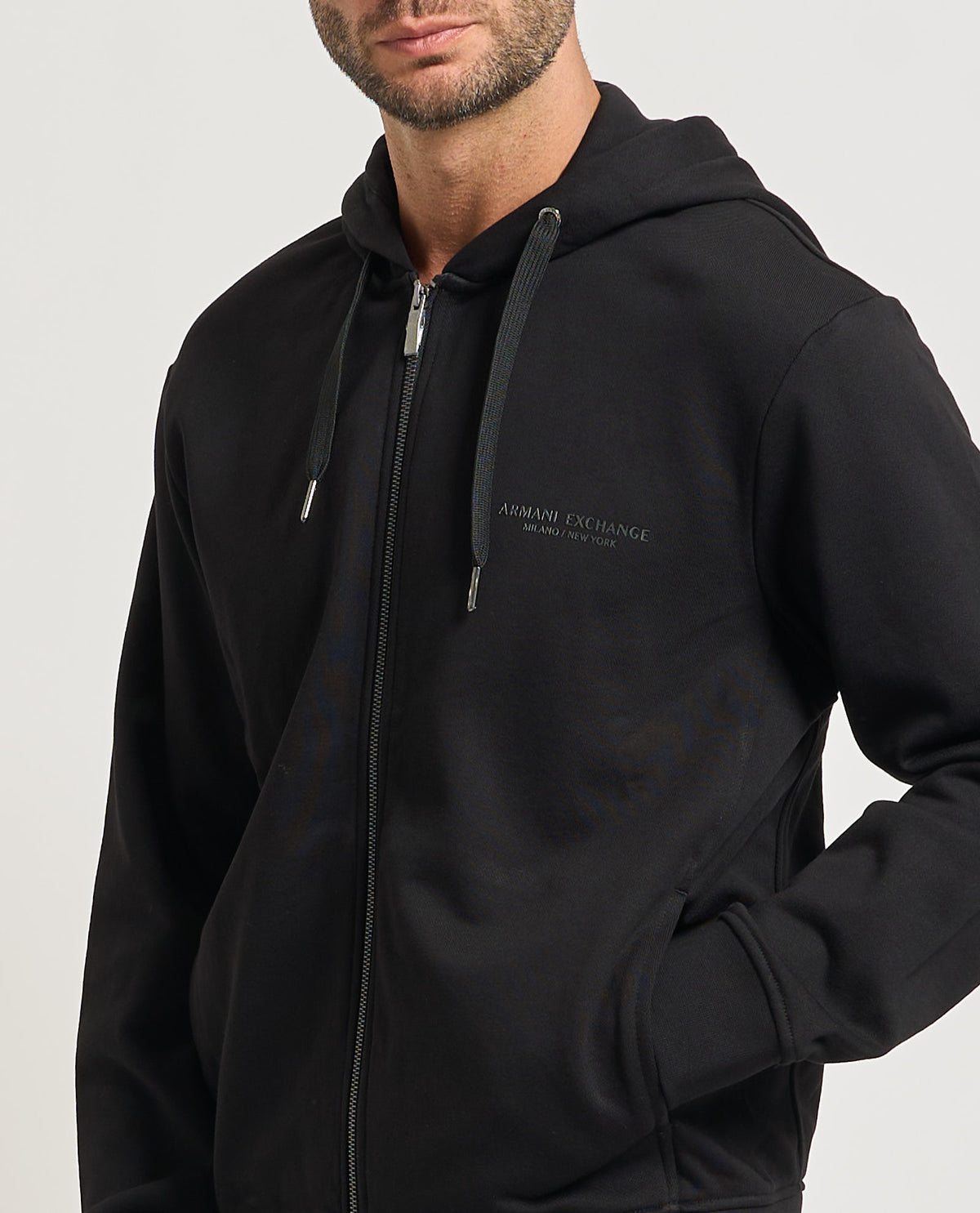 Felpa fullzip Armani Exchange uomo 