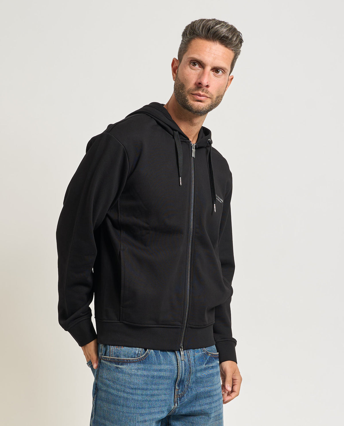 Felpa fullzip Armani Exchange uomo 