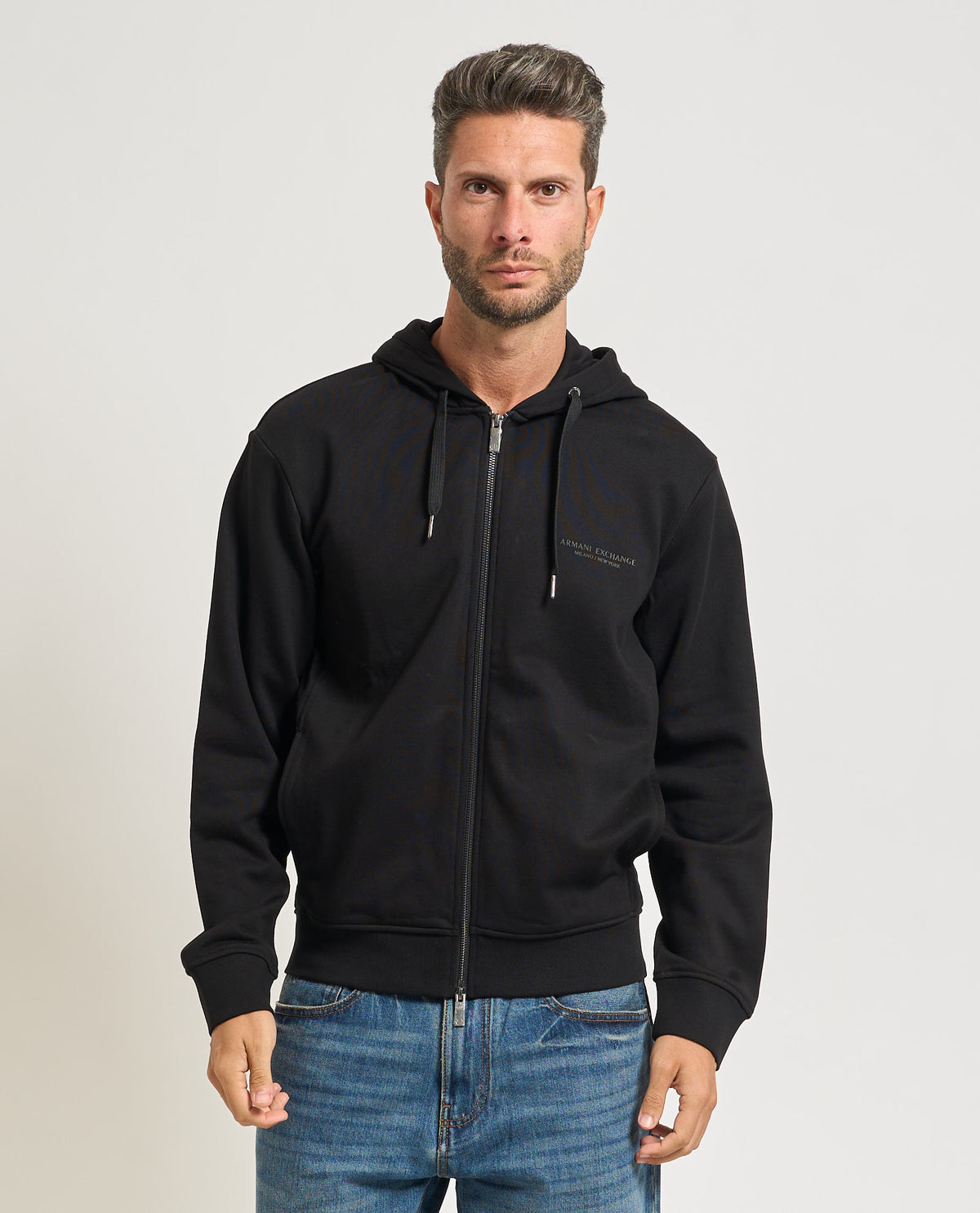 Felpa fullzip Armani Exchange uomo 
