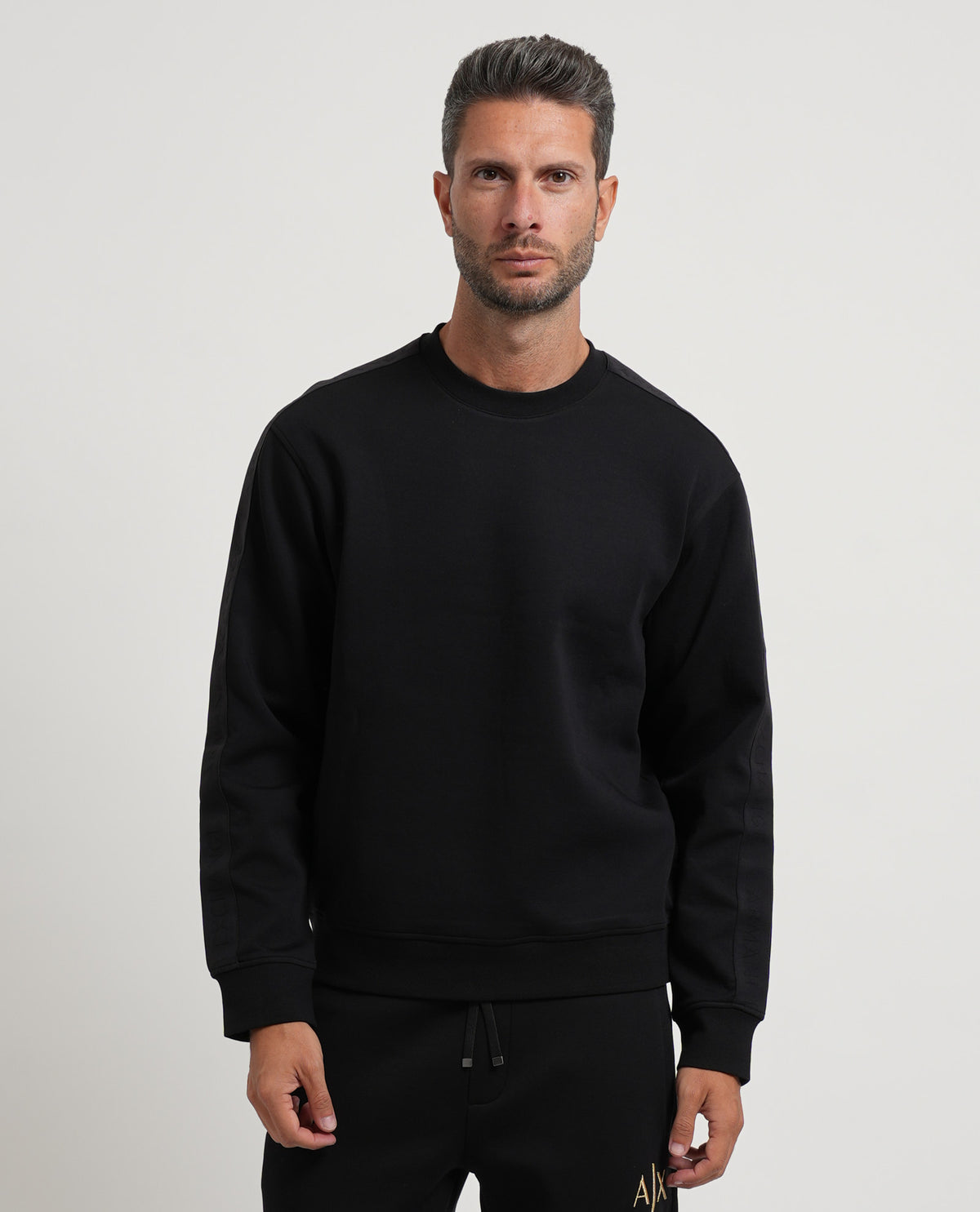 Felpa girocollo Armani Exchange in misto cotone 