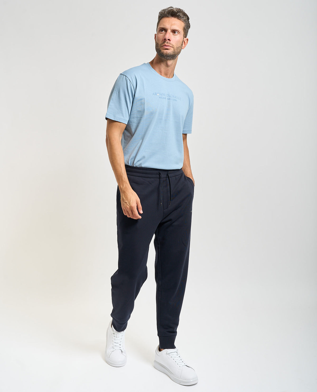 Pantaloni jogger uomo Armani Exchange con logo 