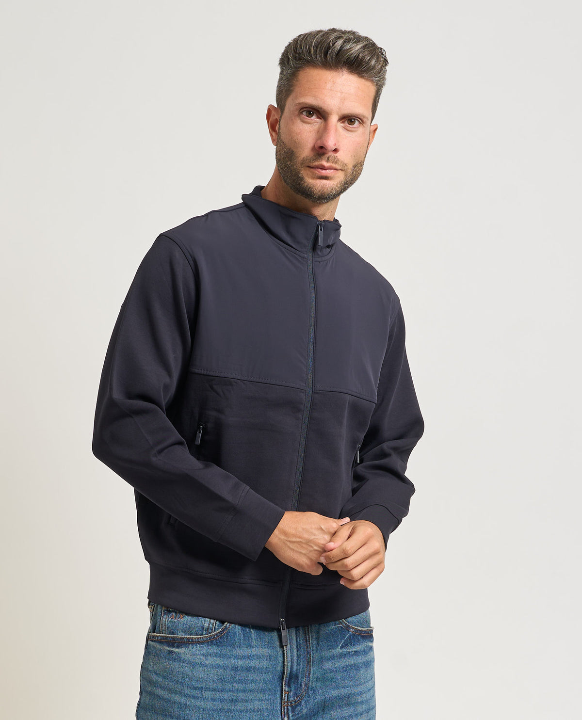 Felpa fullzip bilaterale Armani Exchange uomo 