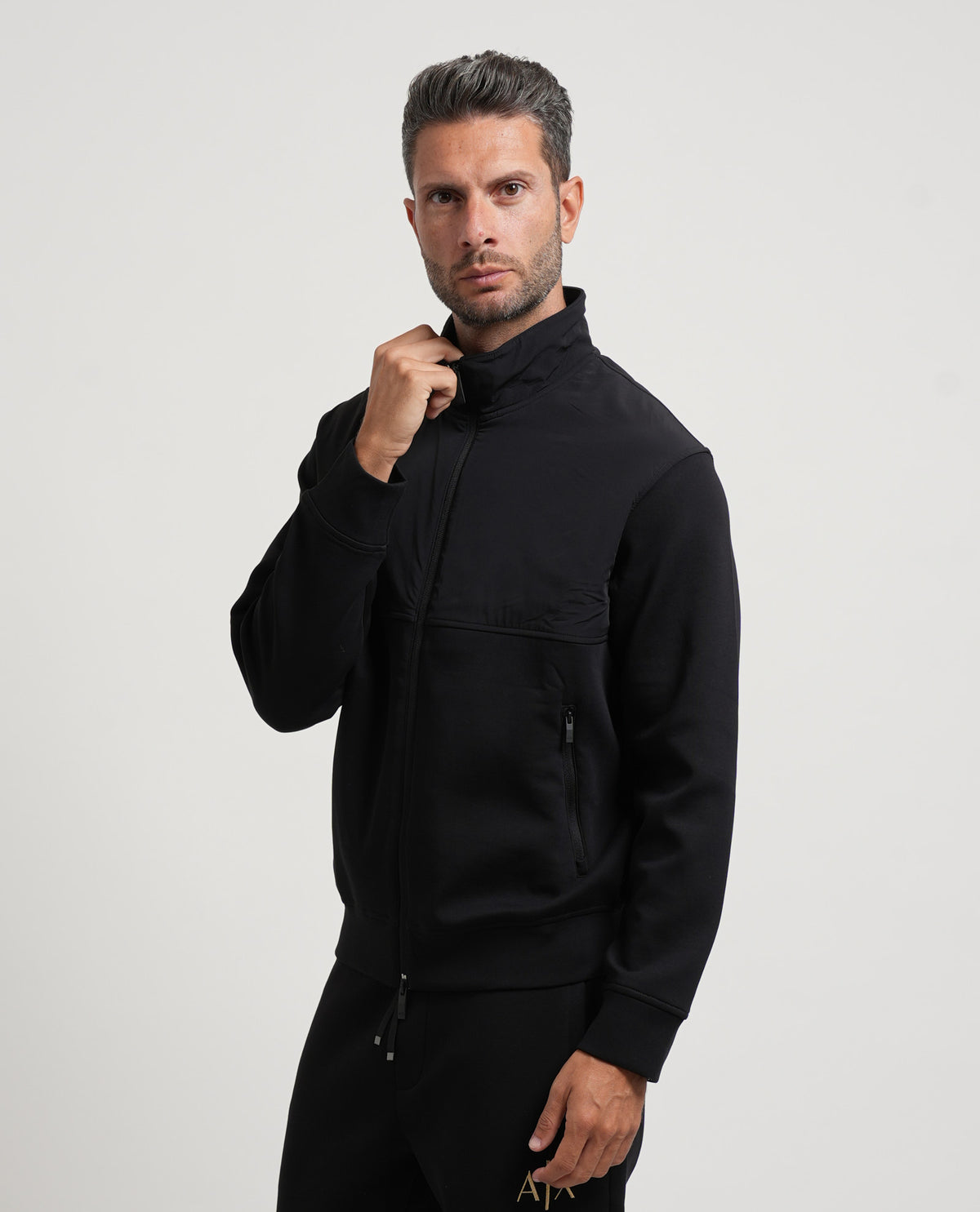 Felpa fullzip bilaterale Armani Exchange uomo 