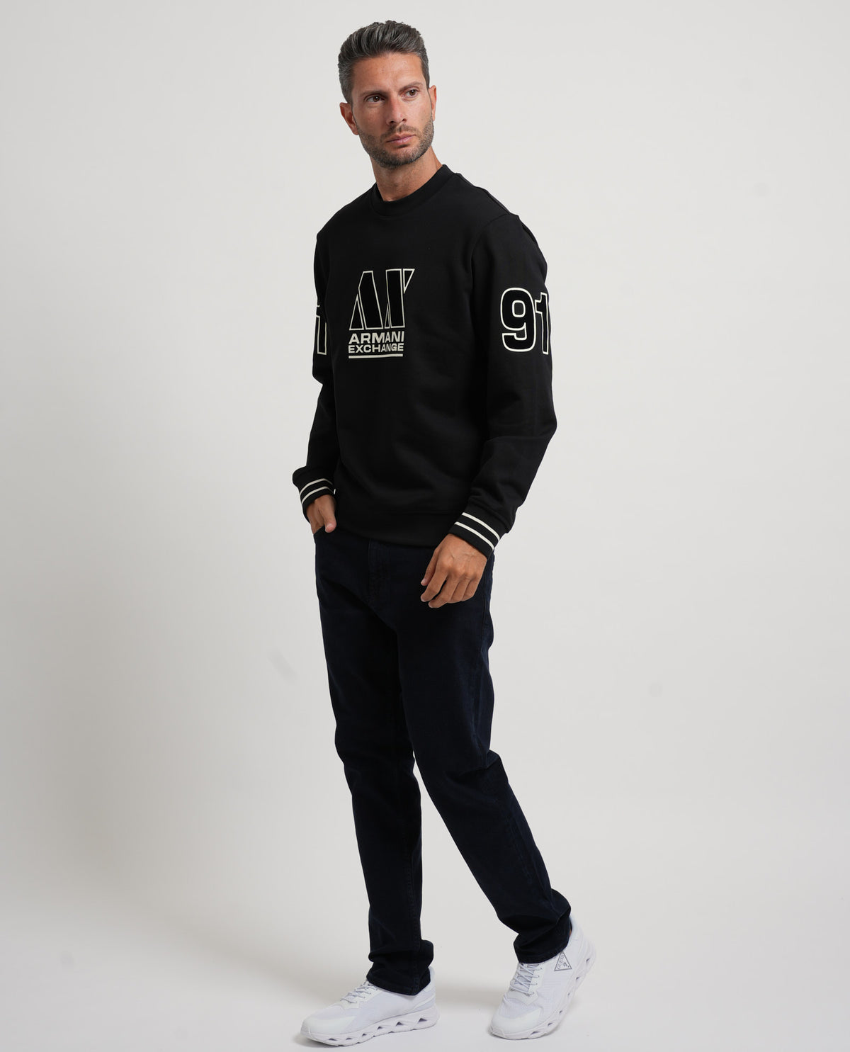 Felpa uomo Armani Exchange regular fit 