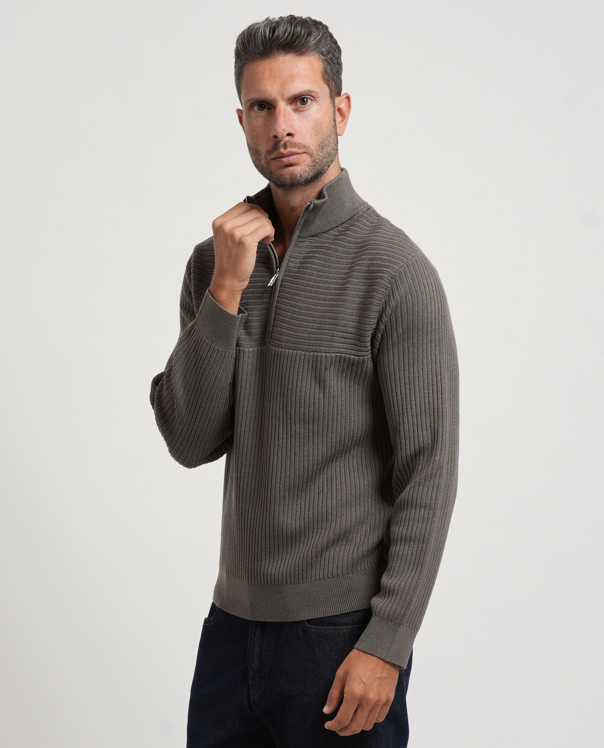 Pullover uomo AX in misto lana vergine 