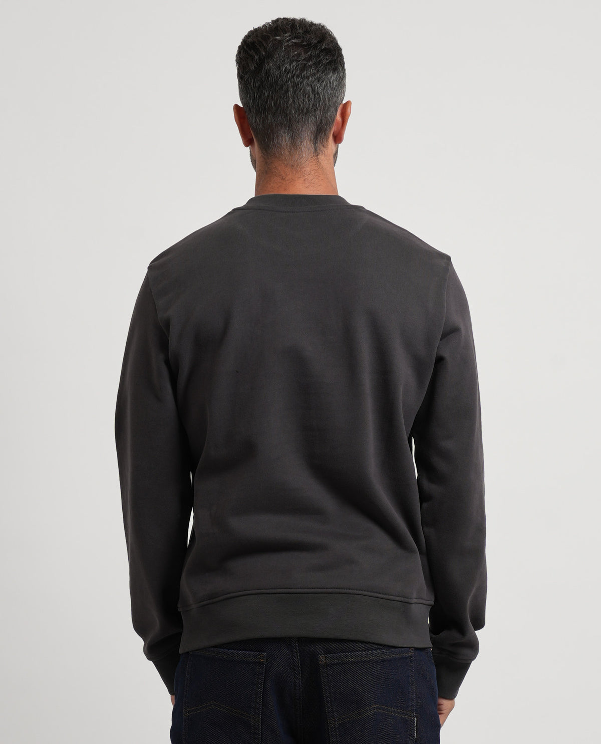 Felpa girocollo Armani Exchange con logo e bordi a costine 