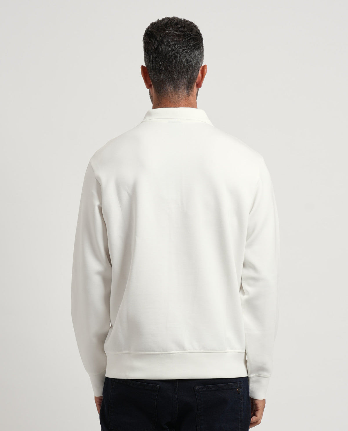 Felpa uomo AX con zip a quarto 