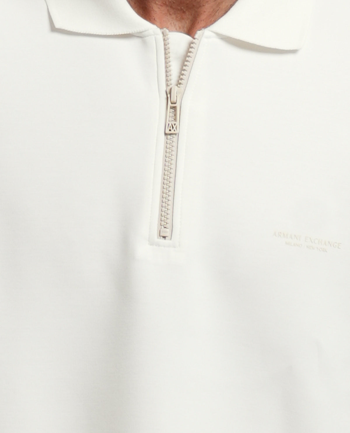 Felpa uomo AX con zip a quarto 