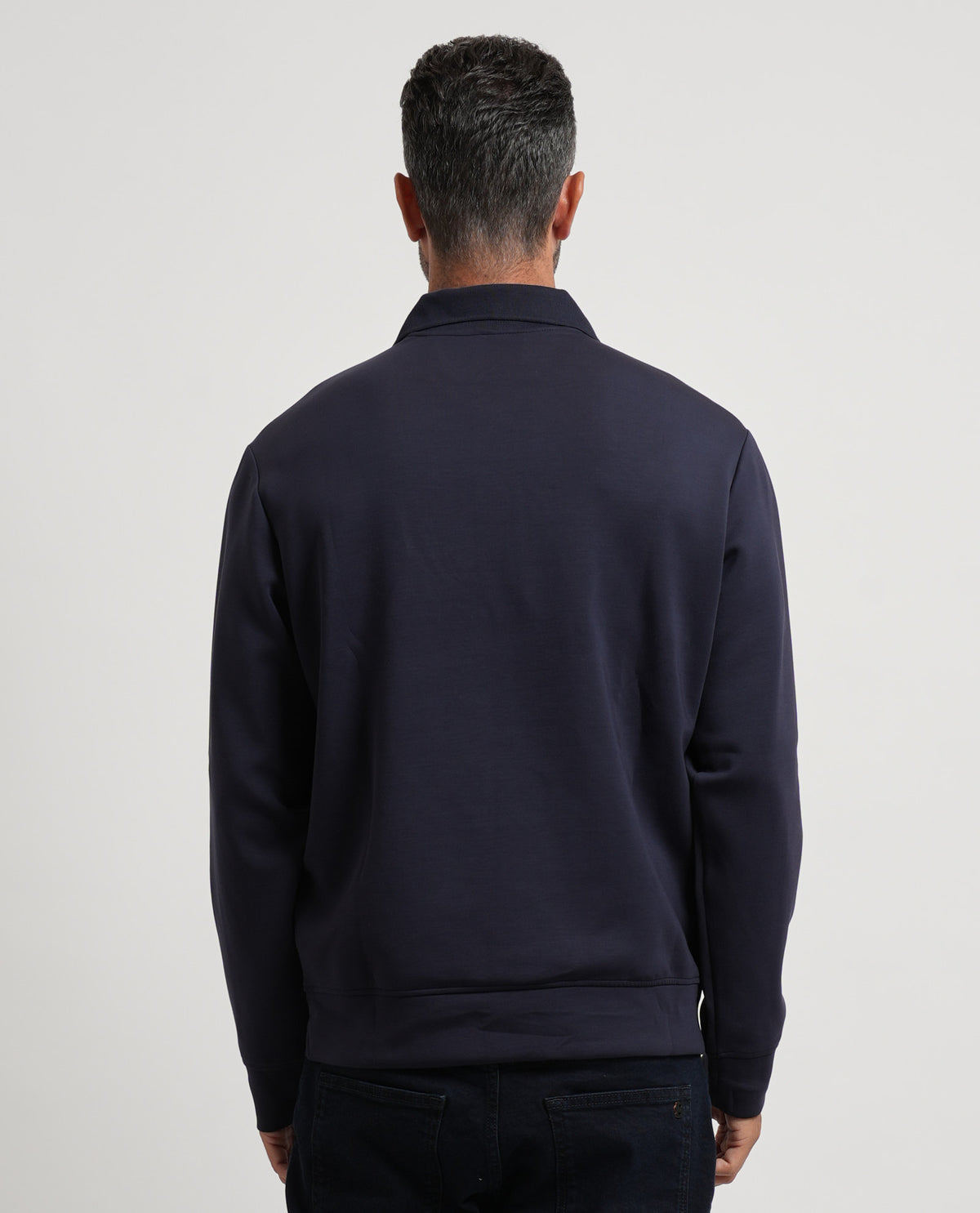 Felpa uomo AX con zip a quarto 