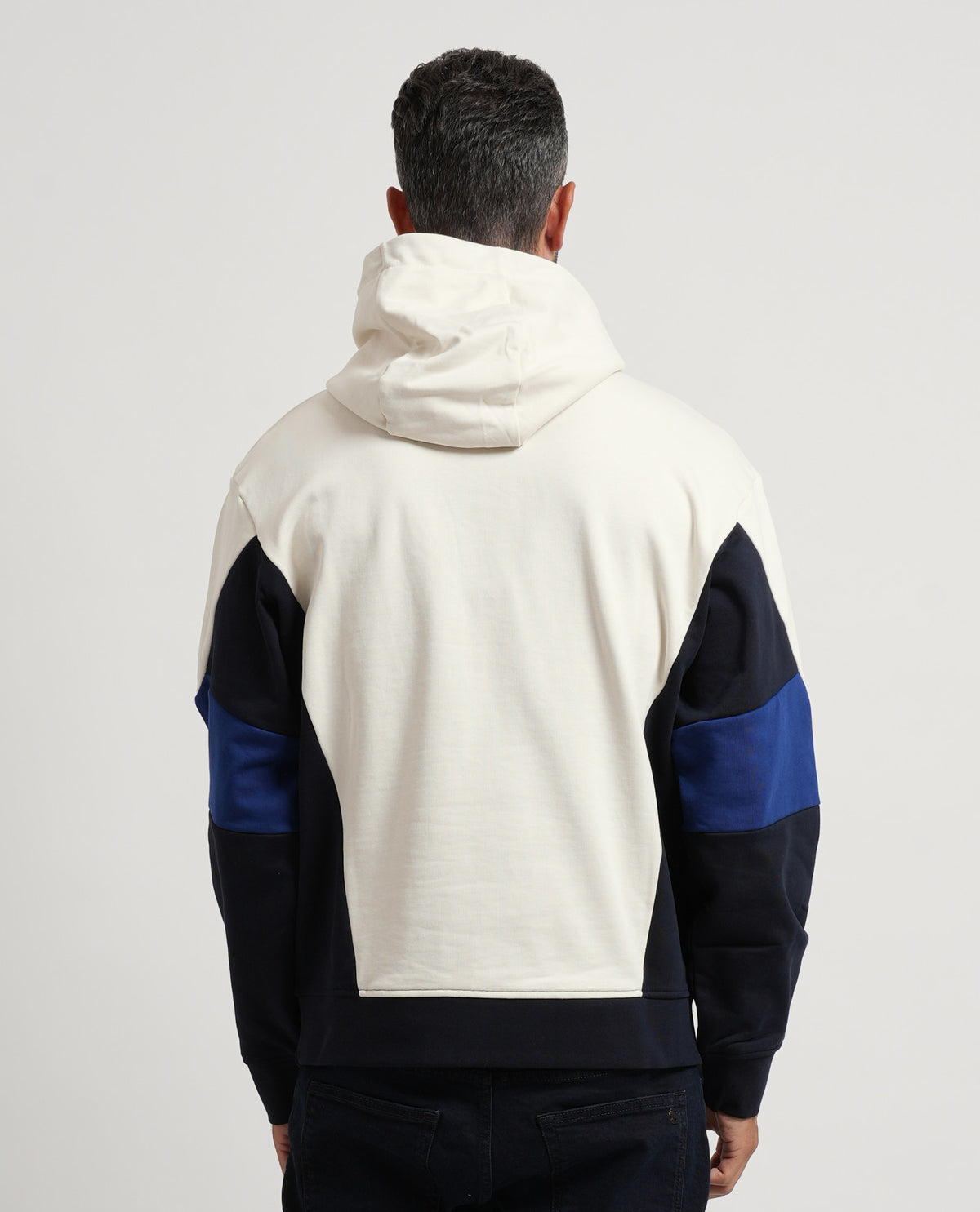 Felpa con cappuccio uomo AX in cotone french 
