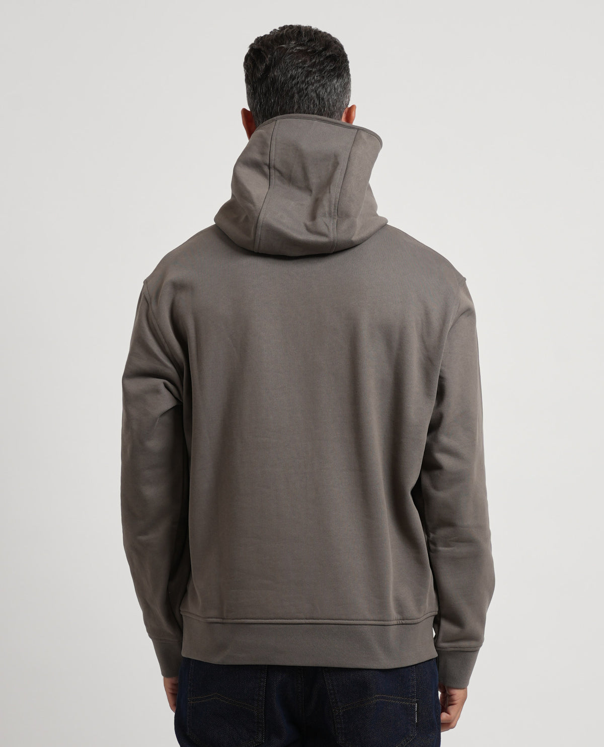 Felpa uomo AX con cappuccio e logo frontale 