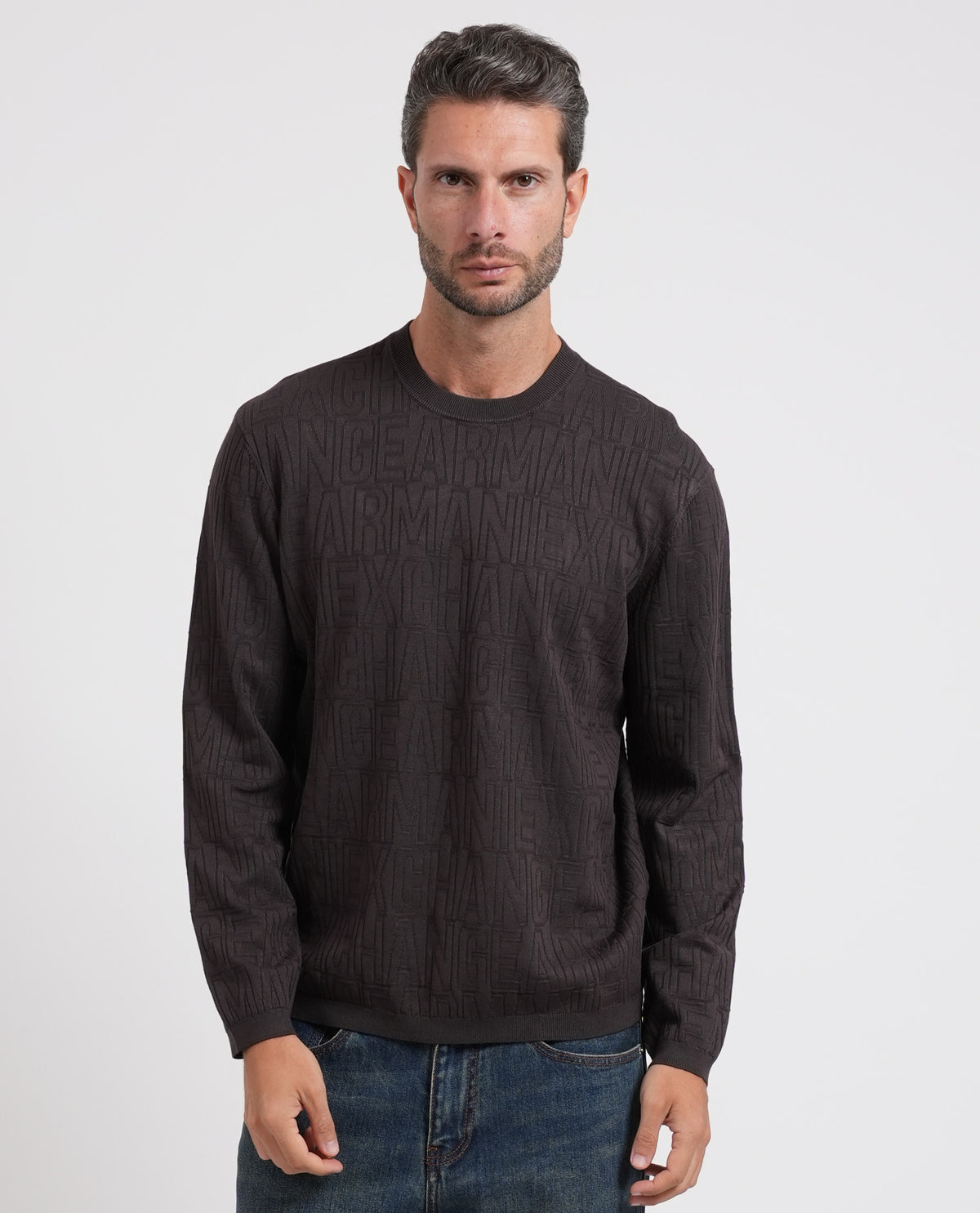 Pullover uomo Armani Exchange in misto viscosa 