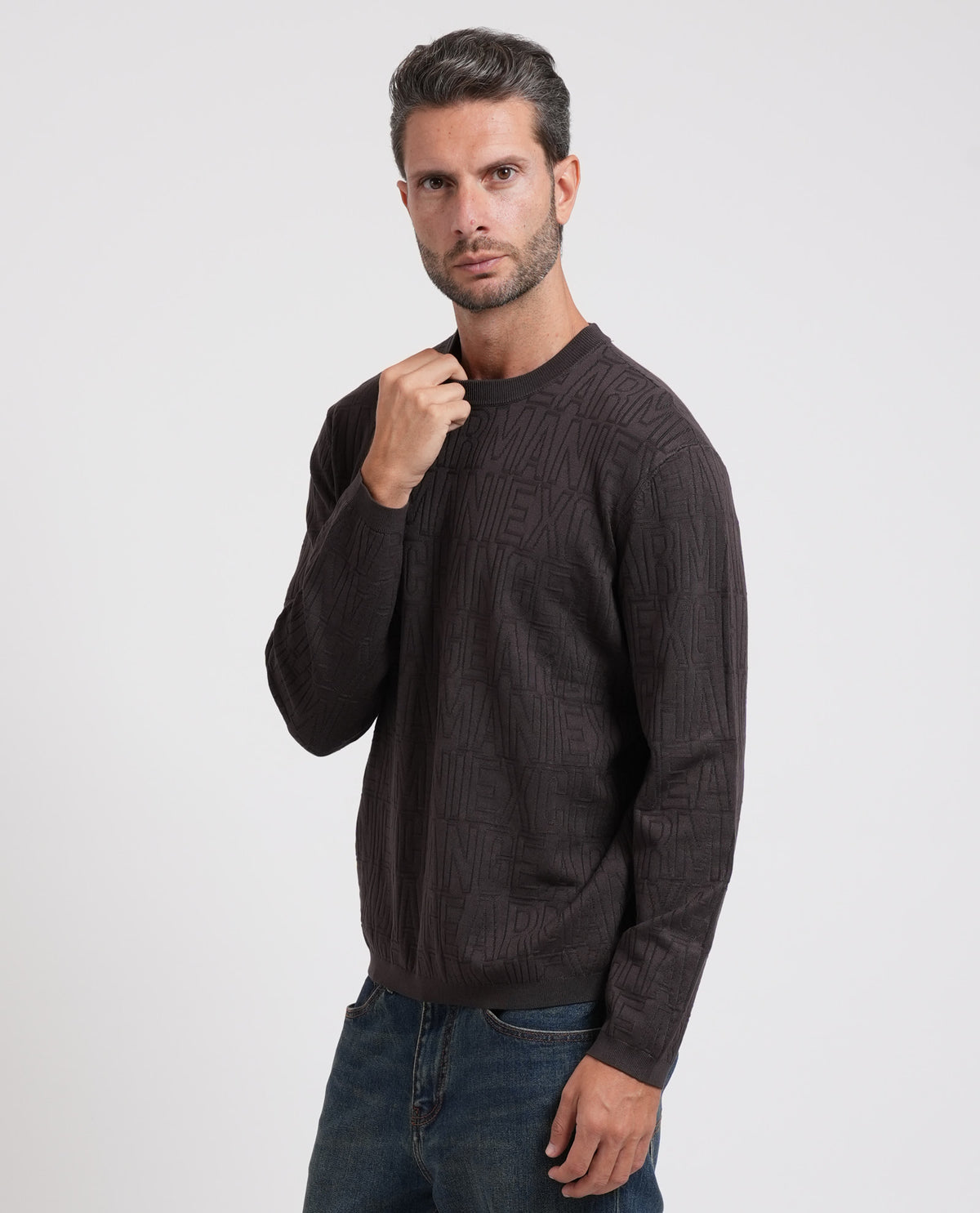 Pullover uomo Armani Exchange in misto viscosa 