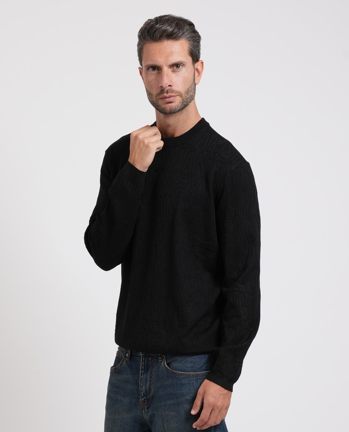 Pullover uomo Armani Exchange in misto viscosa 