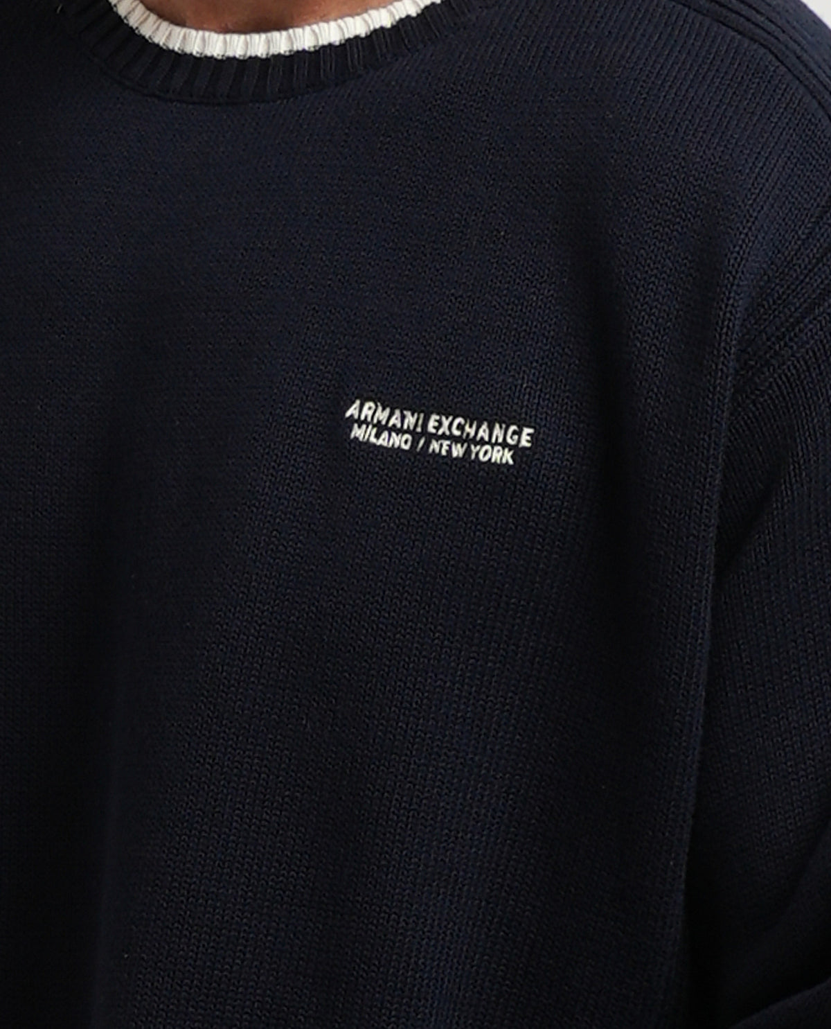 Pullover uomo Armani Exchange in misto cotone 