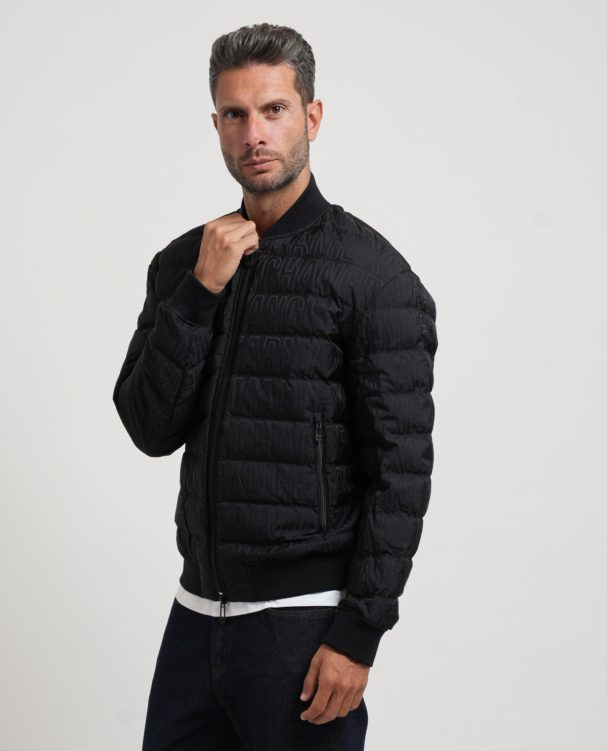 Piumino in nylon jacquard AX uomo 
