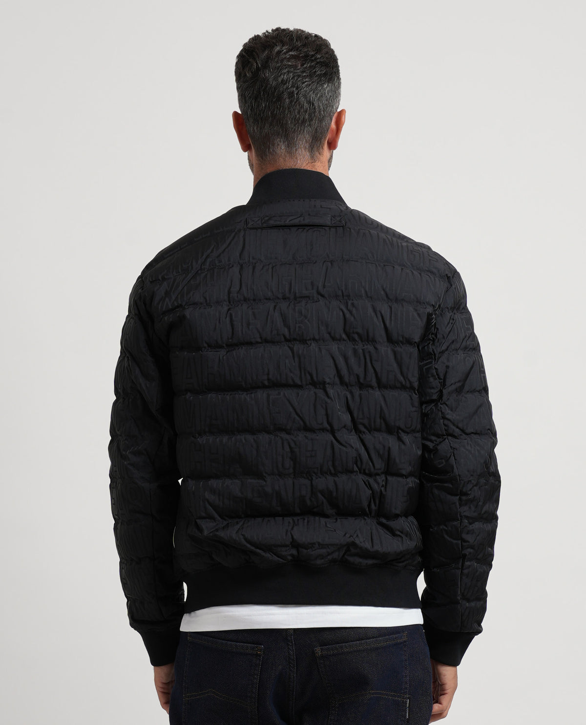 Piumino in nylon jacquard AX uomo 
